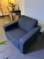 Antracietkleurige lounge fauteuil, Huis en Inrichting, Ophalen, Gebruikt, Stof, 75 tot 100 cm