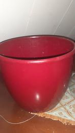 Rode plantenpot, Tuin en Terras, Kunststof, Rond, Ophalen of Verzenden, Zo goed als nieuw