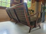 Mooie midcentury bank, Huis en Inrichting, Banken | Bankstellen, Ophalen, Hout, Gebruikt, Midcentury, scandinavisch, deens, retro, vintage, design