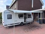 Dethleffs caravan aero 490 qsk met stapelbed en luifel, Caravans en Kamperen, 75 kg, Treinzit, Kachel, Particulier