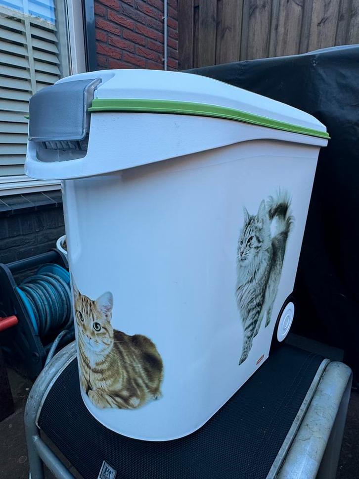 Curver Petlife droogvoer ton/container met schep, Dieren en Toebehoren, Kattenvoerbakken en Drinkbakken, Zo goed als nieuw, Ophalen