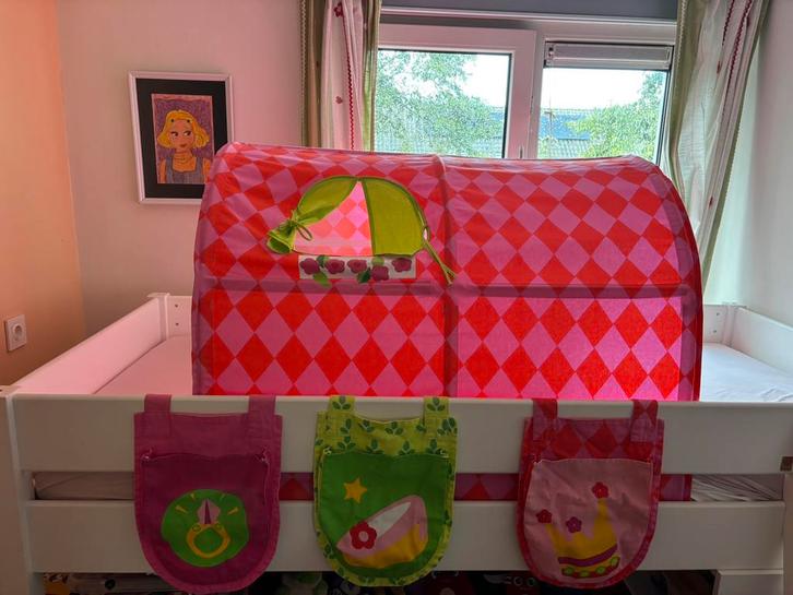 Flexa bed tent meisjes kinderkamer roze-rood prinses, Kinderen en Baby's, Kinderkamer | Inrichting en Decoratie, Zo goed als nieuw