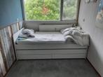 IKEA Slakt Bed + Logeerbed & Lades incl. matrassen/bedbodems, Huis en Inrichting, Ophalen, 90 cm, Eenpersoons, Wit