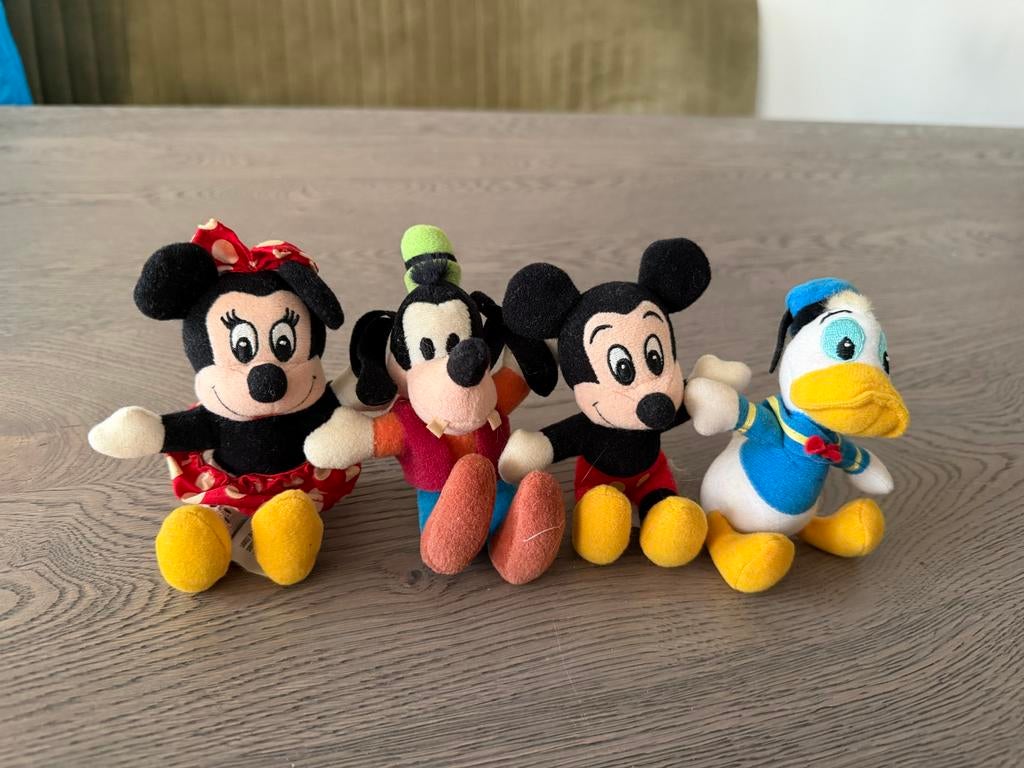 Disneyland Knuffel Set - Mickey, Minnie, Goofy, Donald, Ophalen of Verzenden, Zo goed als nieuw, Overige typen