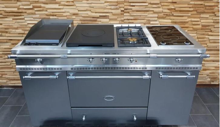 🔥 Luxe Fornuis Lacanche 150cm rvs Coupe de Feu / Inductie, Witgoed en Apparatuur, Fornuizen, Zo goed als nieuw, Vrijstaand, Gas