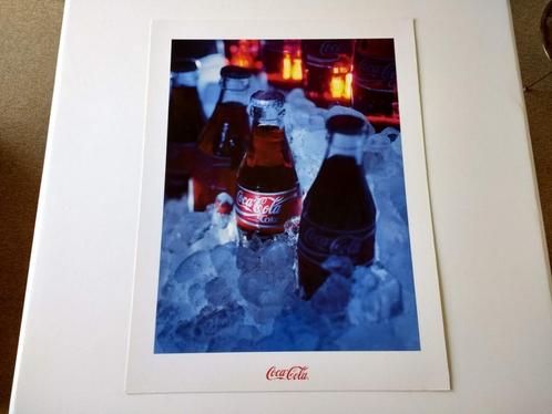 Poster Coca Cola colaflesjes in het ijs, 60 cm x 45cm, Verzamelen, Merken en Reclamevoorwerpen, Zo goed als nieuw, Overige typen