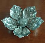 Vintage messing Lotus asbak met uitneembare mini-asbakjes, Ophalen of Verzenden, Overige materialen