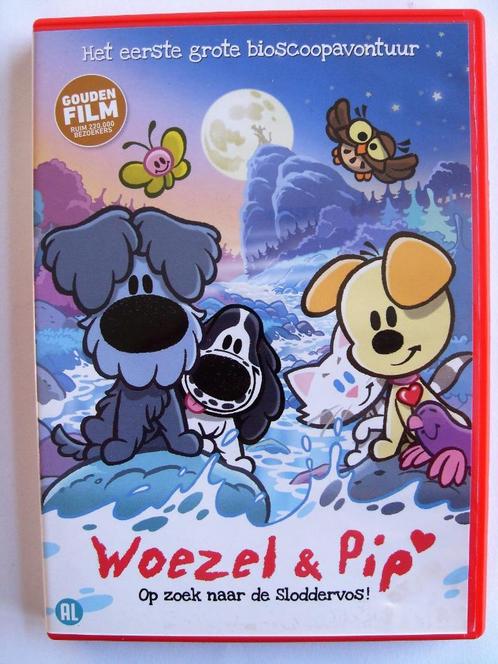 Woezel en Pip op zoek naar de sloddervos (originele dvd), Cd's en Dvd's, Dvd's | Tekenfilms en Animatie, Zo goed als nieuw, Europees