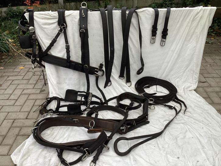 Tweespan  Full  ( zware uitvoering ), Dieren en Toebehoren, Paarden en Pony's | Hoofdstellen en Tuigage, Gebruikt, Overige soorten