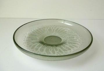 Glazen schaal tincraquelé glas Rozendaal Kristalunie 2969-s beschikbaar voor biedingen