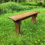Brocante houten kleine bank, bankje lengte 100 cm., Ophalen
