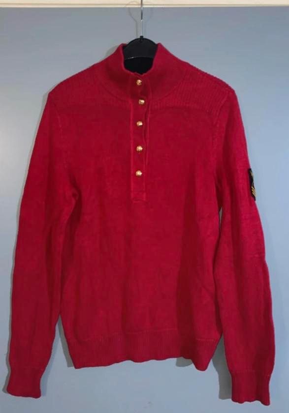 Ralph Lauren gebreide coltrui dames | Maat L, Kleding | Dames, Truien en Vesten, Zo goed als nieuw, Maat 42/44 (L), Rood, Ophalen of Verzenden