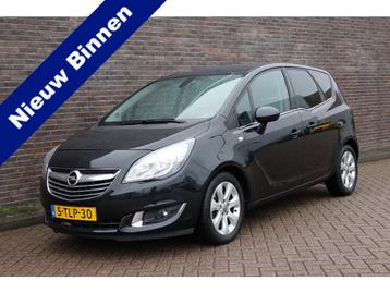 Opel Meriva 1.4 Turbo Cosmo, Zwart metallic, airco, prachtig