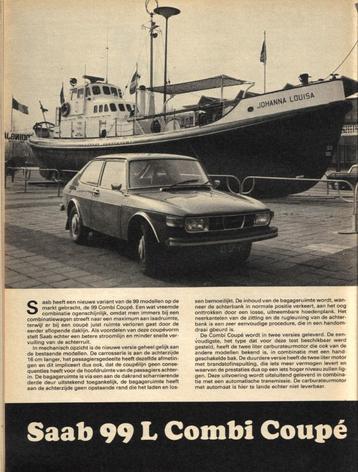 Autokampioen test Saab 99 L Combi Coupe 1974 beschikbaar voor biedingen