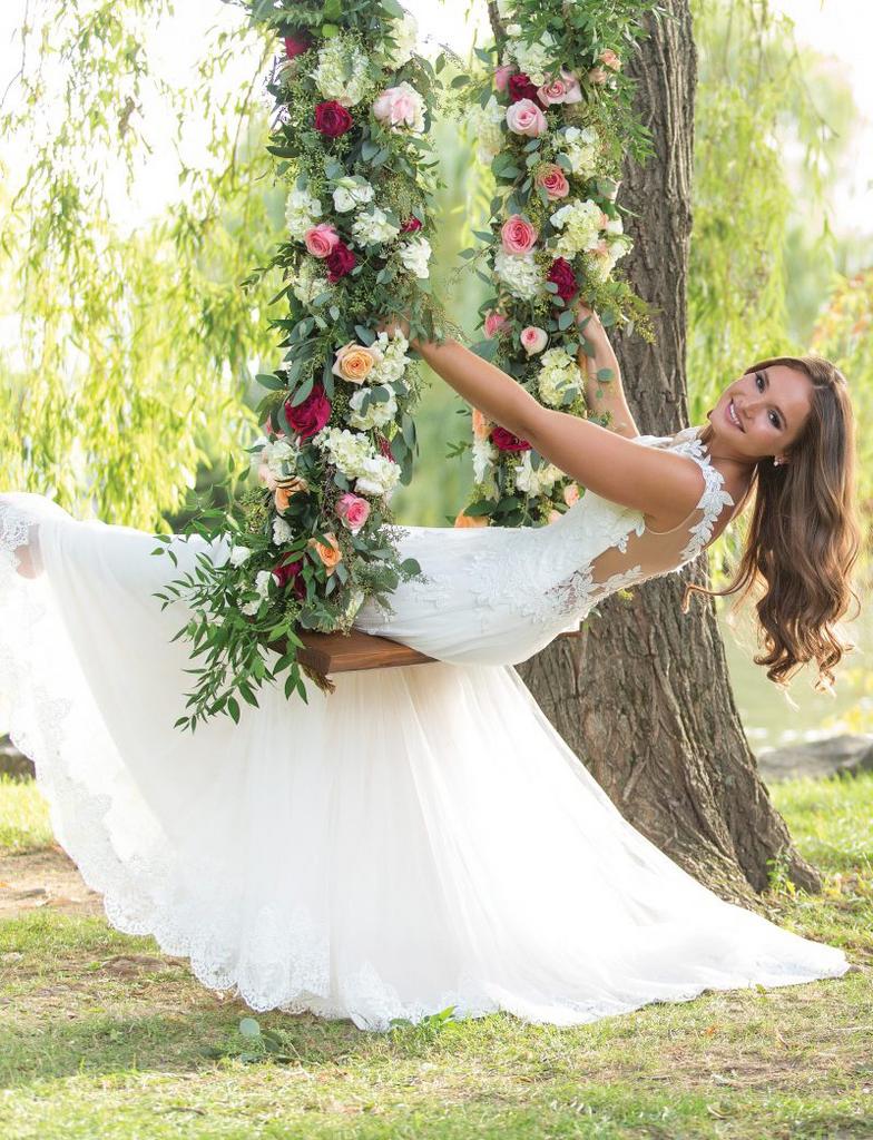 Romantische nieuwe trouwjurk. Ook goedkope gedragen, Ophalen, Nieuw, Wit, Trouwjurk