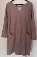 Nathalie Vleeschouwer. Jurk. Beige / glitter. XL, Beige, Maat 46/48 (XL) of groter, Ophalen of Verzenden, Zo goed als nieuw