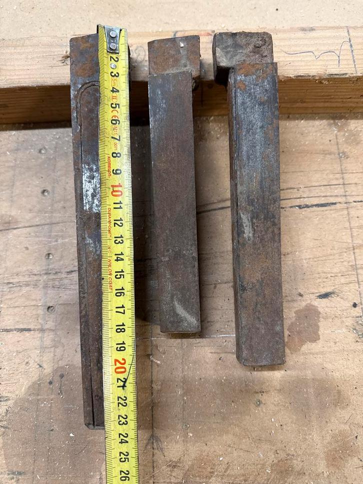 Bankhaken voor Houten Werkbank - Set van 3, Antiek en Kunst, Antiek | Gereedschap en Instrumenten, Ophalen of Verzenden