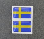 Zweedse vlag stickers 3Detail Saab Scania V70 V90 V50 Volvo, Nieuw, Ophalen of Verzenden