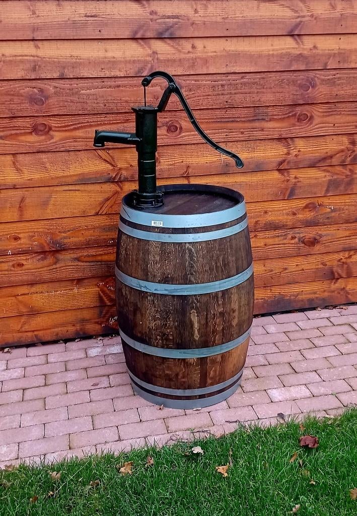 Regentonnen bloembak ton vat tonnen regenton wijnvat, Tuin en Terras, Regentonnen, Gebruikt, Hout, 150 liter of meer, Met kraantje