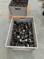 Spots met rails, veel verlengkabels en koppelingen, Huis en Inrichting, Lampen | Spots, Ophalen, Gebruikt, Winkelspots, beursspots, popup winkelspots