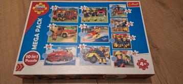 Brandweerman Sam Puzzel Mega Pack - 10 in 1 beschikbaar voor biedingen