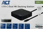 ACT USB-C DUAL 4K DOCKING STATION (NIEUW), Docking station, Telefoon, Nieuw, Ophalen of Verzenden