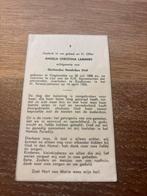 Lammers Angela 1888 Vlagtwedde 1963 Eindhoven x Dost -25092, Ophalen of Verzenden, Bidprentje