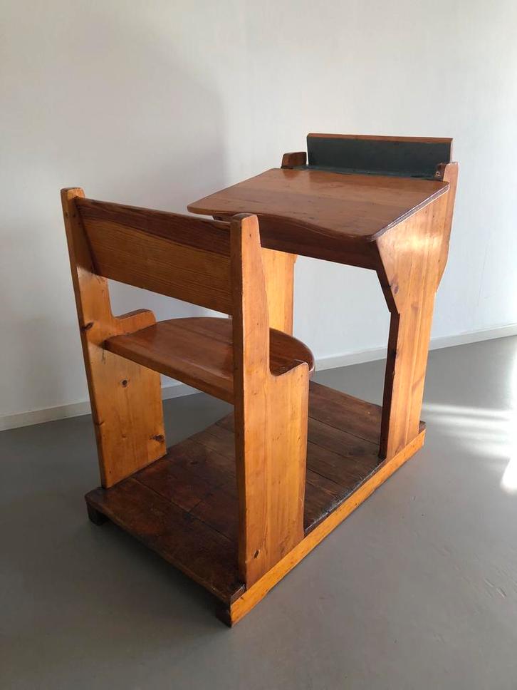 Vintage Zweeds houten schoolbankje, schoolmeubel, Kinderen en Baby's, Kinderkamer | Overige Meubels, Gebruikt, Overige typen, Ophalen