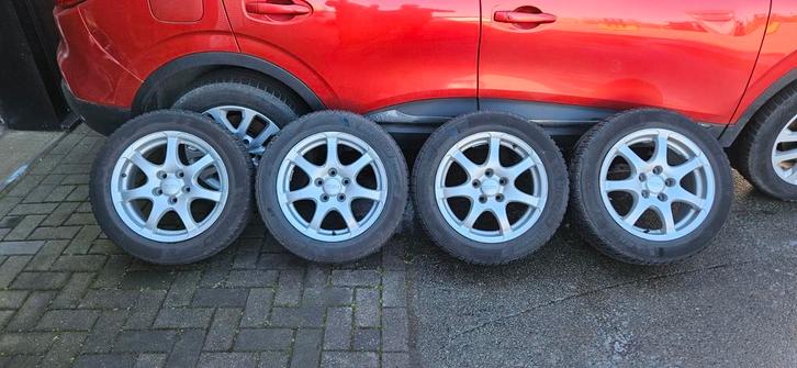 Anzio velgen met Michelin winterbanden 5x112, Auto-onderdelen, Banden en Velgen, Banden en Velgen, Winterbanden, 16 inch, 205 mm