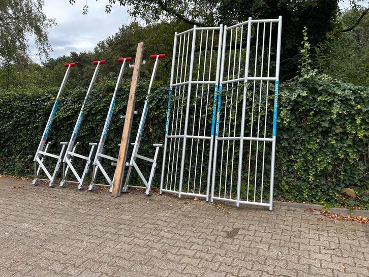 Euroscaffold dakrandbeveiliging safeguard rolsteiger, Doe-het-zelf en Verbouw, Steigers, Zo goed als nieuw, Overige typen, Minder dan 2 meter