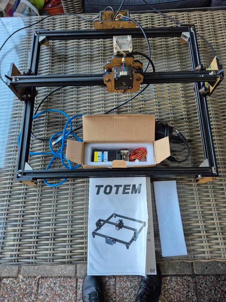 Totem lasergraveermachine 7.5W, Hobby en Vrije tijd, Overige Hobby en Vrije tijd, Gebruikt, Ophalen of Verzenden