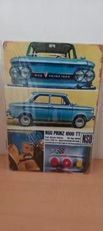 Blikken bord NSU Prinz 1000 TT - 20x30 cm, Ophalen of Verzenden, Zo goed als nieuw