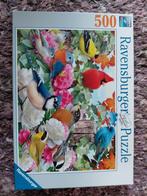 Ravensburger puzzel 500 stukjes garden birds, Ophalen of Verzenden, 500 t/m 1500 stukjes, Zo goed als nieuw
