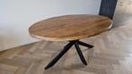 Mooie mangohout ovale eettafel 160X100cm, Ophalen, Overige materialen, 100 tot 150 cm, Zo goed als nieuw