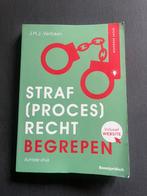 Straf(proces)recht begrepen J.H.J Verbaan - HBO rechten, Boeken, Studieboeken en Cursussen, Ophalen, Alpha, Gelezen, HBO