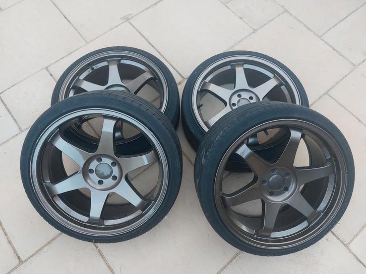 JR3 19 inch velgen 5x100, Auto-onderdelen, Banden en Velgen, Velg(en), Zomerbanden, 19 inch, 225 mm, Personenwagen, Gebruikt, Ophalen