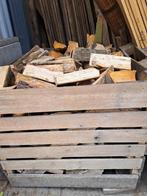 openhaardhout 150europerkist en kachelhout70euro per bigbag, Tuin en Terras, Haardhout, 6 m³ of meer, Ophalen of Verzenden, Blokken