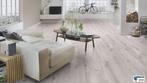 68m2 Laminaat Valkyrie K394 24cm brede 8mm dik = €795, Huis en Inrichting, Stoffering | Vloerbedekking, Laminaat vloer light grijs