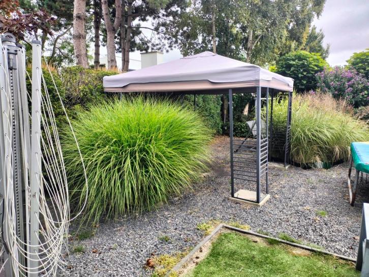 Metalen tent voor in de tuin, Tuin en Terras, Overkappingen, Gebruikt, Tuinpaviljoen, Ophalen
