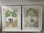 Schilderijtjes, Huis en Inrichting, Ophalen, Zo goed als nieuw, Schilderij, Minder dan 50 cm