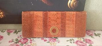 70's slangen lederen tas clutch design Louis feraud beschikbaar voor biedingen