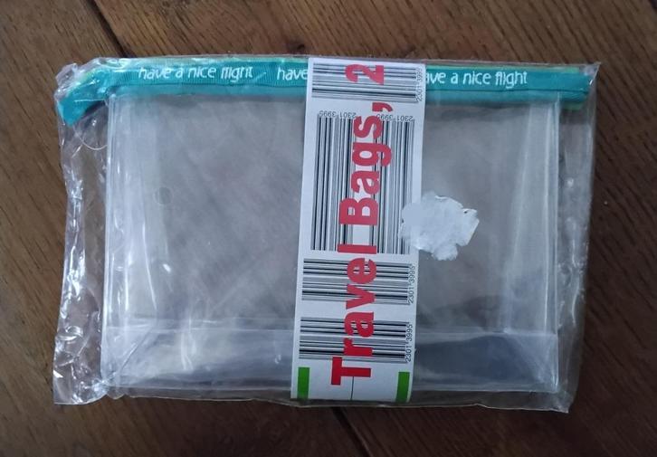 Vliegtuigtas travel bags vliegtuigzak doorzichtig 2x - nieuw, Sieraden, Tassen en Uiterlijk, Tassen | Reistassen en Weekendtassen