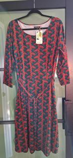 King Louie Betty Jurk Pine Green XL - Nieuw!, Maat 46/48 (XL) of groter, Nieuw, Ophalen of Verzenden, Knielengte