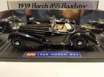 Horch 855 Roadster piano black 1939 Sun Star metal 1:18 KRD, Hobby en Vrije tijd, Modelauto's | 1:18, Ophalen of Verzenden, Zo goed als nieuw