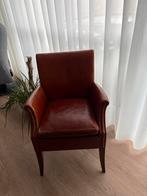 Vier leren fauteuils met armleuningen, Ophalen, Zo goed als nieuw, 50 tot 75 cm, Leer
