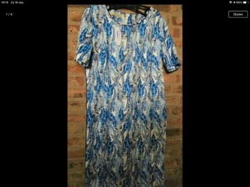 Nieuw! Sensia prachtige blauw witte jurk 44 kaartje €100 beschikbaar voor biedingen