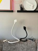 SERPENT Snake Lamp Wit & Zwart 1970’s, Huis en Inrichting, Lampen | Tafellampen, Ophalen of Verzenden, Minder dan 50 cm