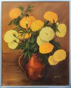 Bloemstilleven -  Kunstenaar: A. Clément, Antiek en Kunst, Ophalen of Verzenden