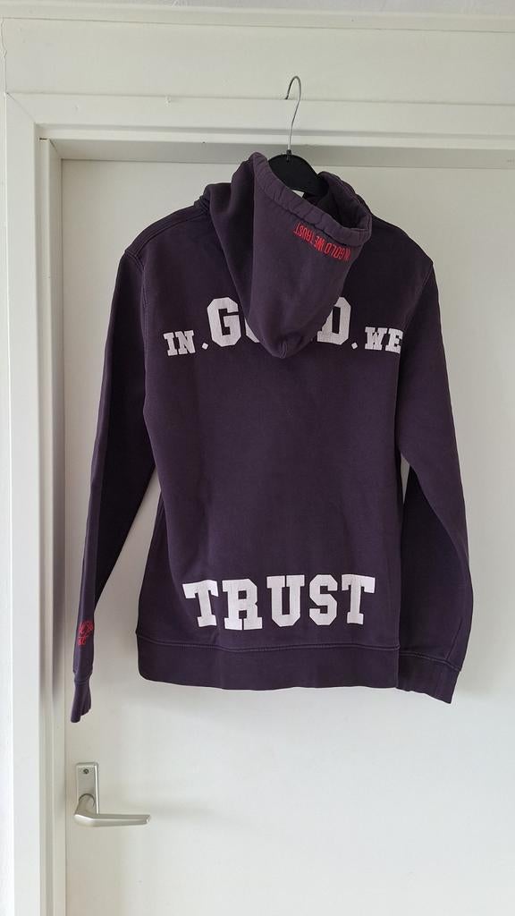 Paarse hoodie. Maat S. In Gold We trust, Ophalen of Verzenden, Zo goed als nieuw
