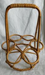 Vintage Deens rotan rekje voor planten flesjes glazen, Verzamelen, Retro, Ophalen of Verzenden, Huis en Inrichting